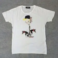 ♦レディース♦ディースクエアード イラストプリント Tシャツ ホワイト Lのサムネイル