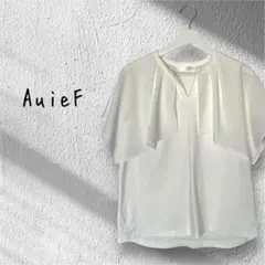 AuieF アウィーエフ ケープ スリーブ 半袖 トップス　白 しろのサムネイル