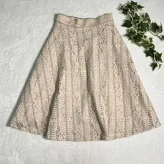 PROPORTION BODY DRESSING/装レースフレア膝丈スカート/2