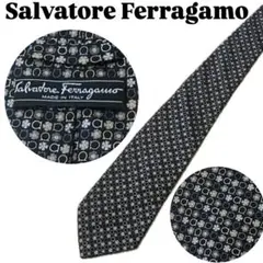 Salvatore Ferragamo 幾何学模様 ネクタイ