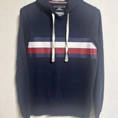 TOMMY HILFIGER ネイビー ストライプ パーカー XS