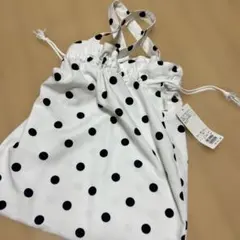【未使用】　ehka sopo ドット柄巾着バッグ　エヘカソポ
