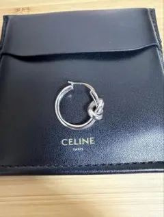CELINE ノット スモールフープ / ロジウムフィニッシュ ブラス　片耳のサムネイル