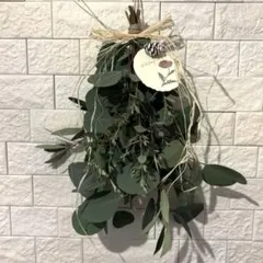 ユーカリとオリーブのナチュラルスワッグ