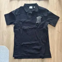 も*う様 【美品】BURBERRY ブラック ポロシャツ BURBERRY（バーバリー） ポロシャツ EDDIE TB 8055228 メンズ 半袖