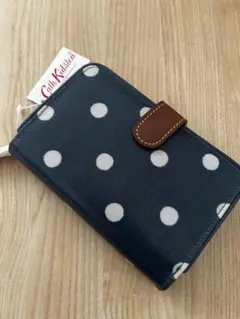 Cath Kidston 二つ折り財布 ドット柄 ネイビーのサムネイル