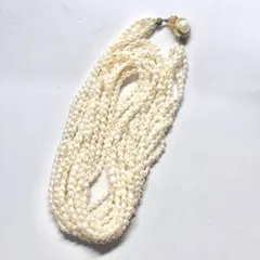 K*T様 80センチくらい　淡水パール　5連　ネックレス　訳あり