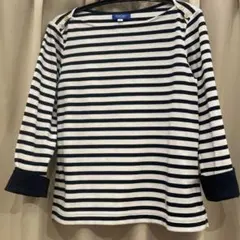 美品 試着のみ ブルーレーベルクレストブリッジ ボーダー ロングTシャツ