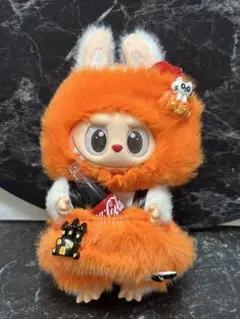 ハロウィンかぼちゃコーデLabubu/Skullpanda人気ドール対応 訳あり