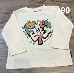 【新品】キッズ　ベビー　長袖カットソー 90 ロンT 保育園