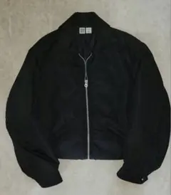 old UNIQLO U ナイロンブルゾン　ボンバージャケット　襟付き