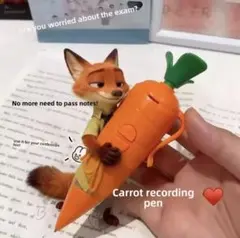 ボイスレコーダー付き　にんじん型ボールペン