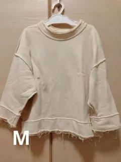 oatmeal ベージュ トレーナー Mサイズ　韓国子供服