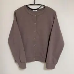 ハニーズ　ドット釦クルーネックカーディガン