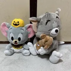 【中古品】トムとジェリー　ぬいぐる2点セット 一番くじ＆ハロウィン