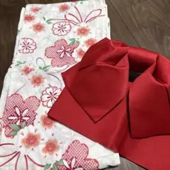 花柄浴衣・帯セット
