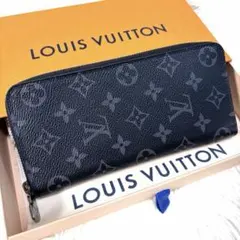 【美品】路易威登 Monogram Eclipse Zippy Vertical 長夾