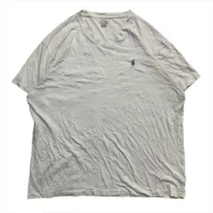 Vintage 90s-00s ポロラルフローレン 刺繍 VネックTシャツ XL