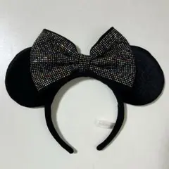 ミニー ビジュー付き カチューシャ ブラック