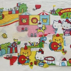 ビンテージシーツ生地ハローキティハギレ