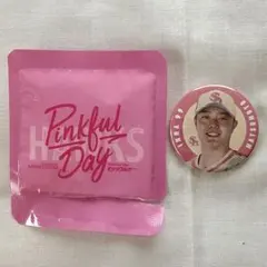 福岡ソフトバンクホークス 缶バッジ 野村勇 ピンクフルデー - メルカリ