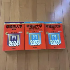 早稲田大学 入試対策 参考書セット 2023-2024 3冊　美品　過去問　赤本