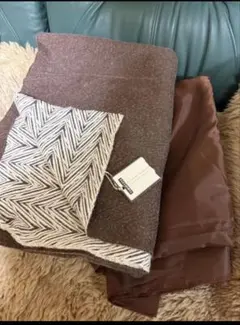 厚いウール生地着分と裏地　146x248cm