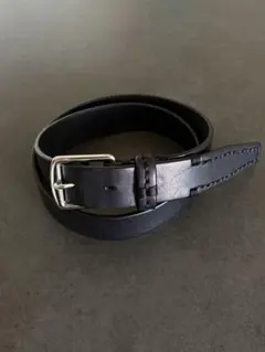 J.M. Davidson 黒レザーベルト サイズ32/80のサムネイル