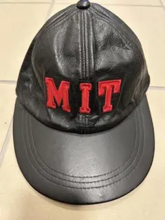 vintage MIT マサチューセッツ工科大学 カレッジ レザーキャップ　レアのサムネイル