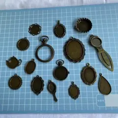 レジン　枠パーツ　16個