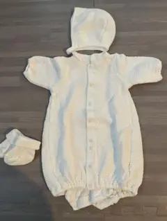 PUPO プーポ　日本製　ホワイト キルト　セレモニードレス50-60cm