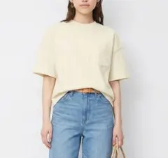 GUヘビーウェイトTシャツ五分袖 S サイズ試着のみ