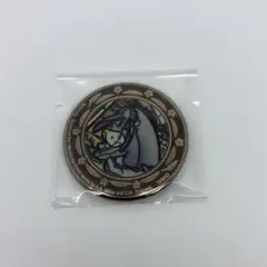 ディズニー　金　缶バッジ　プー　イーヨー
