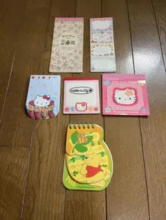 ハローキティ・プーさん メモ帳セット