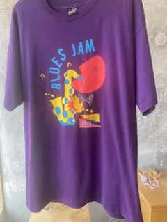 【90s USA製】フルーツBEST 音楽　アートTシャツ XLシングルステッチのサムネイル