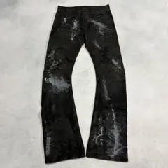 archive FUGA coating denim pants y2k