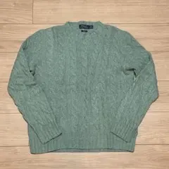Polo Ralph Lauren ケーブルニットセーター M ミントグリーン