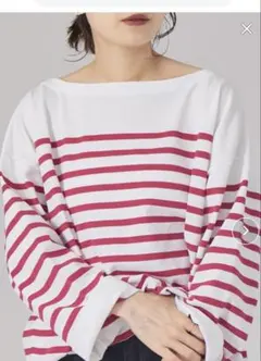 Rouge vif la cle パネルボーダー　カットソー