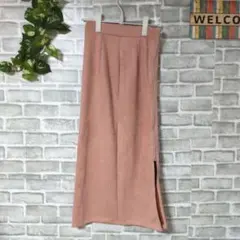 ドゥドゥ ロングタイトスカート 美品 フェイクスエード サイドジップ 大人可愛いのサムネイル