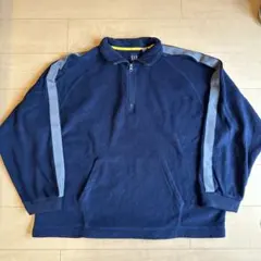 90s~00s oldGAP フリースジャケット ライン付き ボックスシルエット