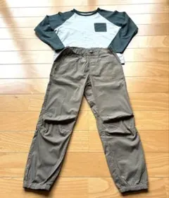 140 上下セット WASK パンツ GITA ロンT セットアップ 春秋