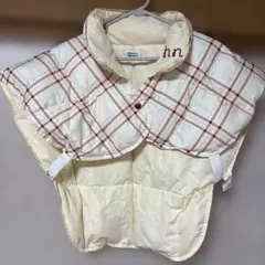 hiromichi nakano/チェック柄/羽毛入り肩当てダウン/匿名配送