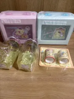 サンリオ当たりくじ ポムポムプリン 養生テープ　クリアボトル