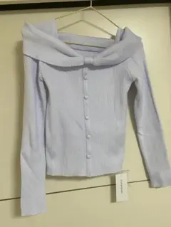 CLEAR BASIC リボン付きニット