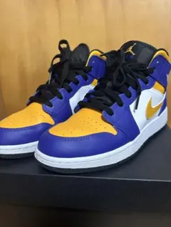 Air Jordan 1 Mid Lakers エアジョーダンワンレ イカーズ