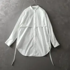 【PUBLIC TOKYO】キルティングバンドカラーシャツ　ホワイト FREE PUBLIC TOKYO】キルティングバンドカラーシャツ ホワイト FREE - メルカリ