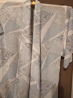 値下げ！洗える涼しげな夏着物★Kimono Modern きりばめパッチワーク風のサムネイル