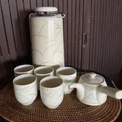 ZOJIRUSHI 象印　露芝茶器セット　魔法びん茶器セット　急須　昭和レトロ