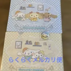 Cinnamoroll & くら寿司クリアファイル 2枚+缶バッチセット