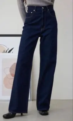 AZUL by moussy ハイウエストワイドデニムのサムネイル